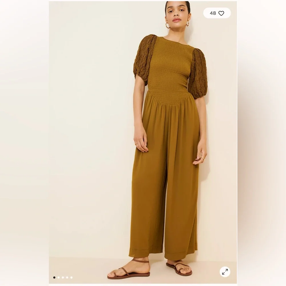 Free People lemperley Putt Sleeve Jumpsuit - Picture 2 of 4